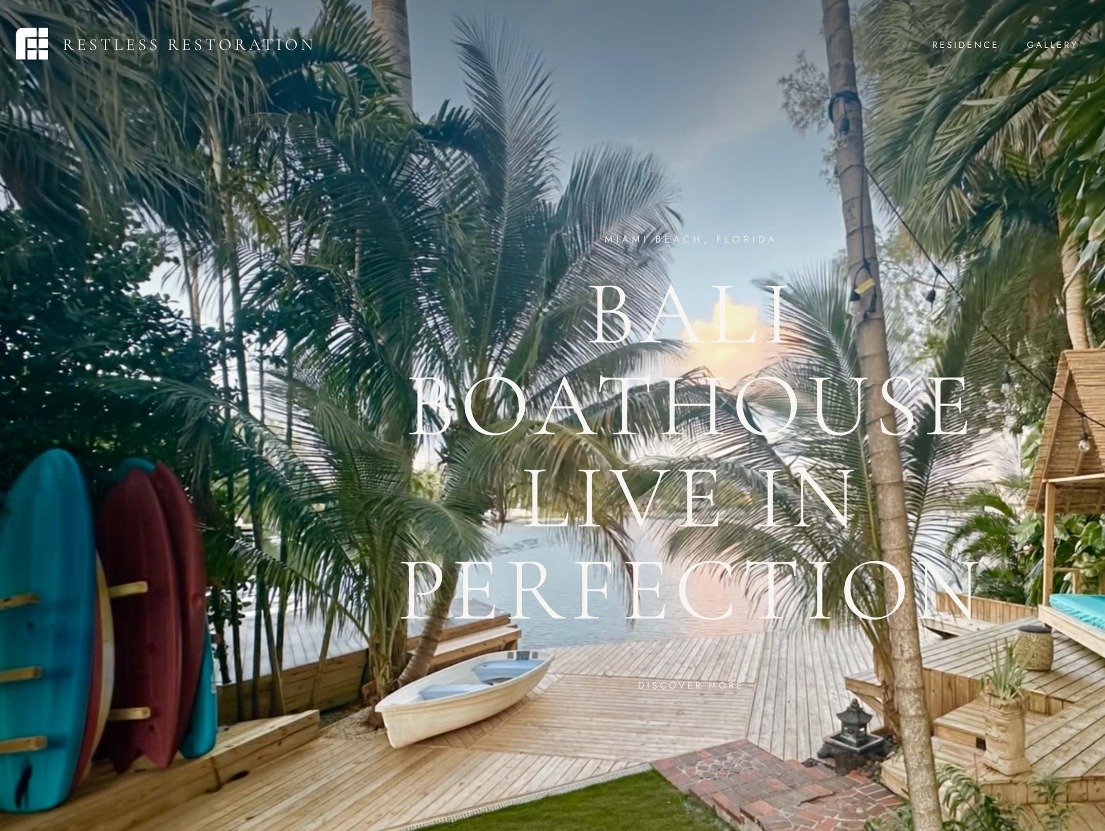 Bali boathouse rental website