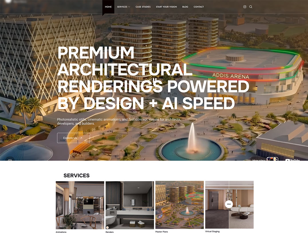 VizPartner.ai architectural rendering site