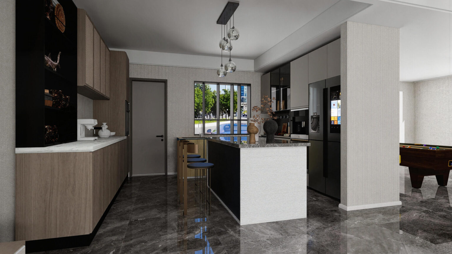 Kitchen rendering by Pearce Design