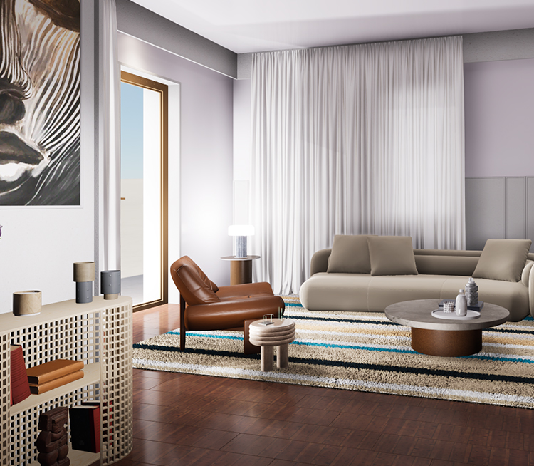 interior render, living room by Pearce Design