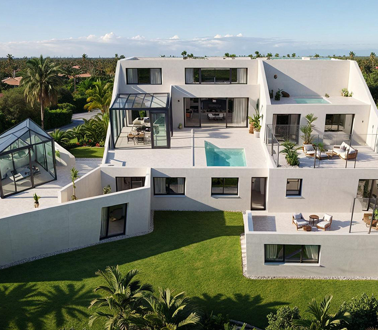 Exterior floor plan renders, by-pearce-design