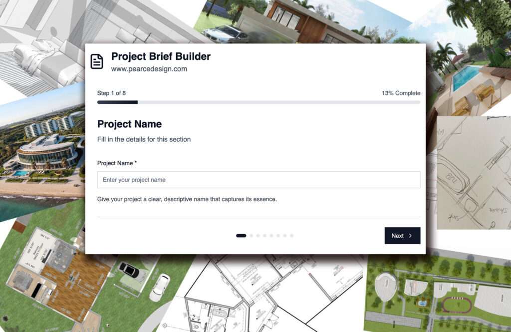 start your vision - pearce design, intake form