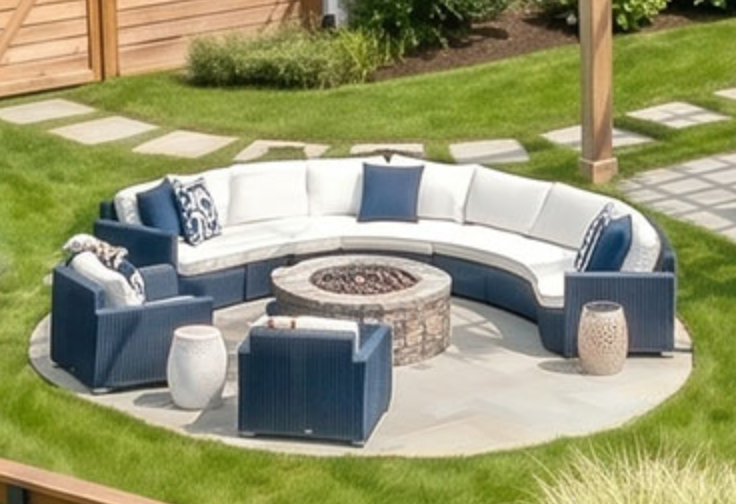 Fire pit lounge